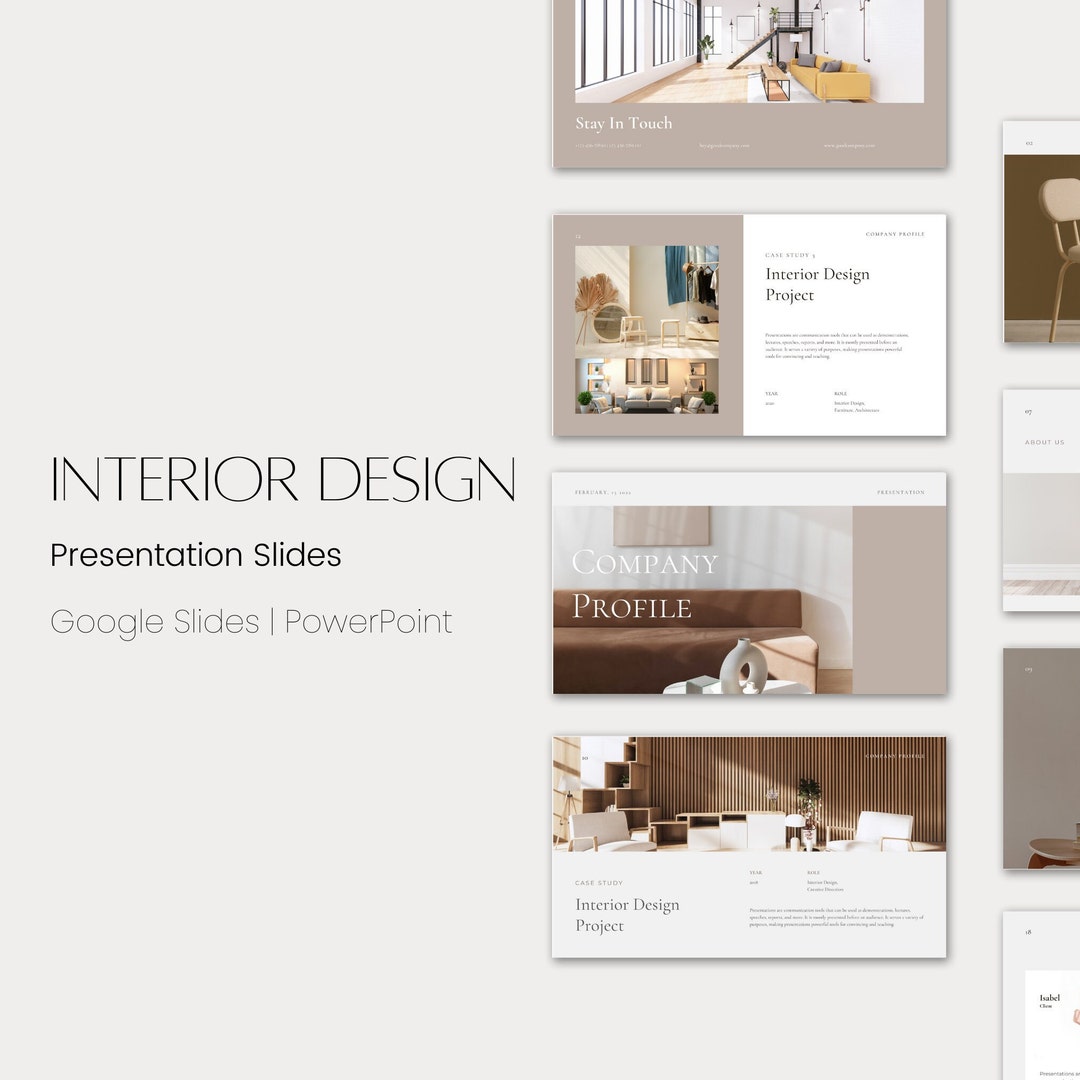 Interior Design Presentation Template Client Proposal Project Contract