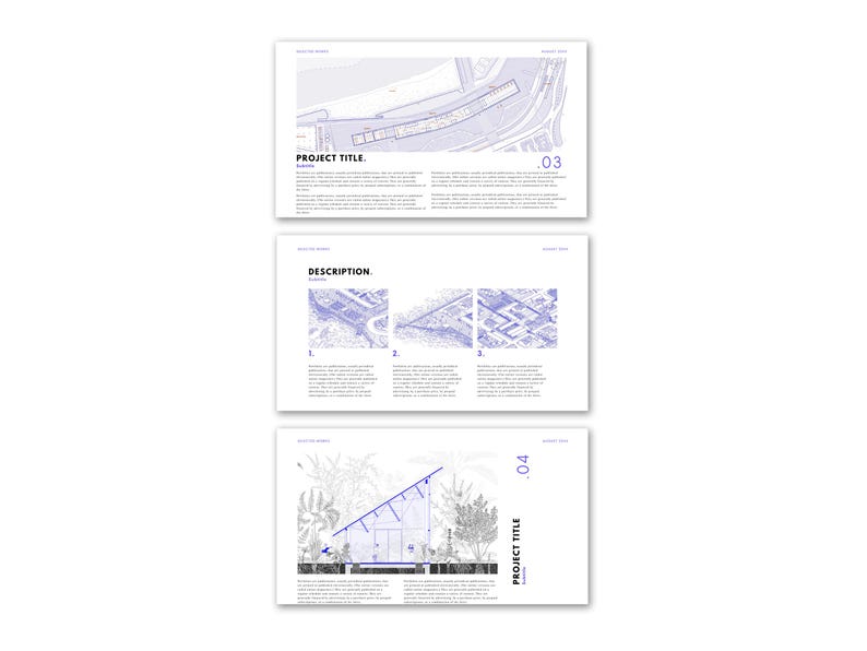 Architecture Portfolio Template | Canva Design, M.Arch Application (Digital Download) image 4