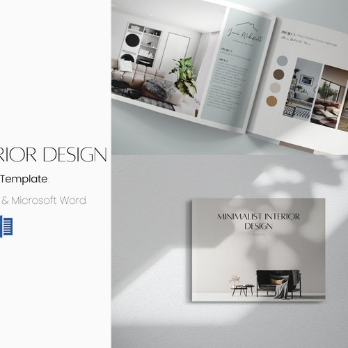 Minimalist Portfolio Template Adobe Indesign - Etsy