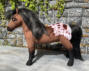 Bay Blanket Appaloosa Horse Soft Sculpture