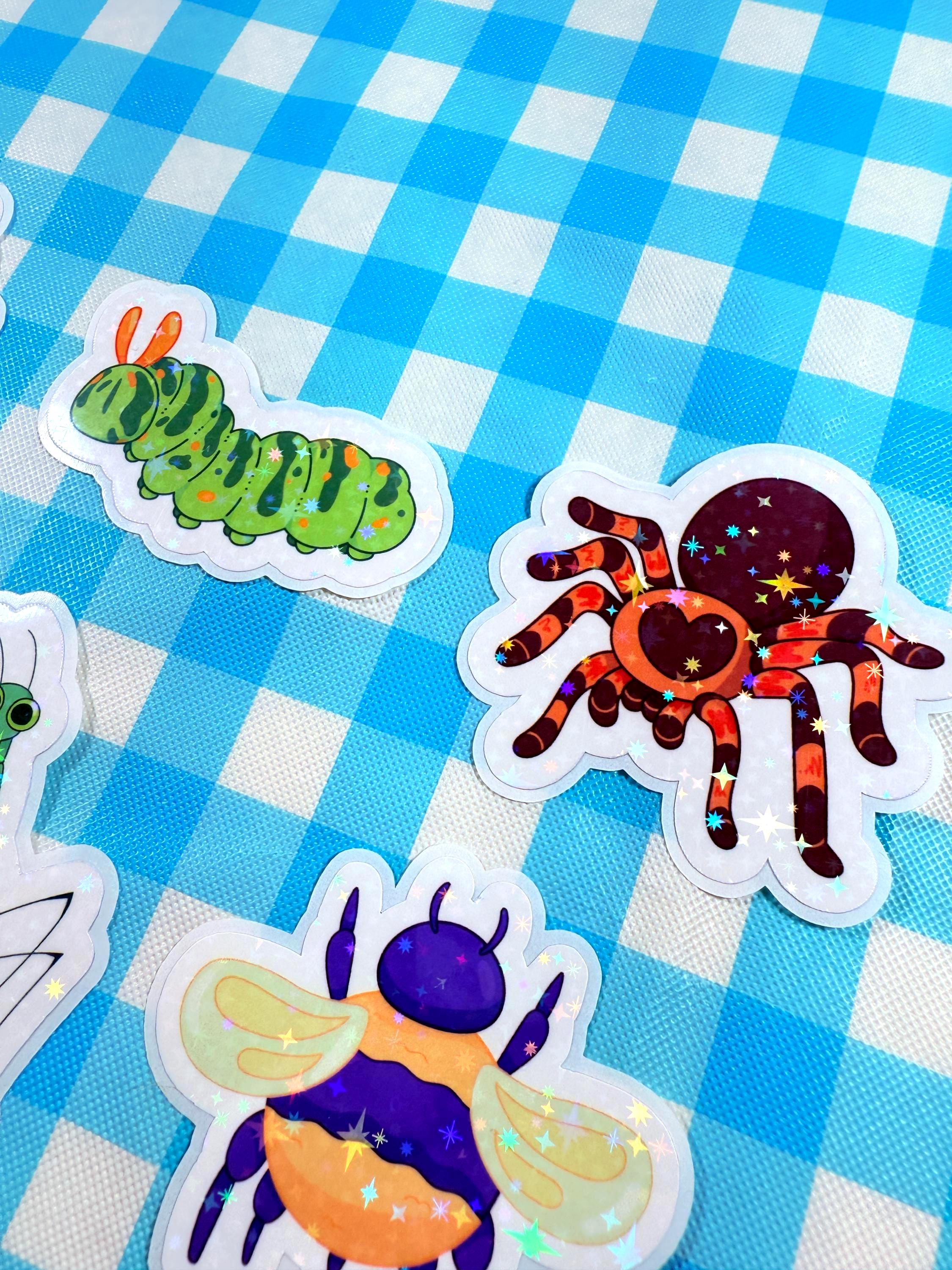 Bug Sticker: Handmade Sparkly Insect Vinyl Decal for Water Bottles - Etsy