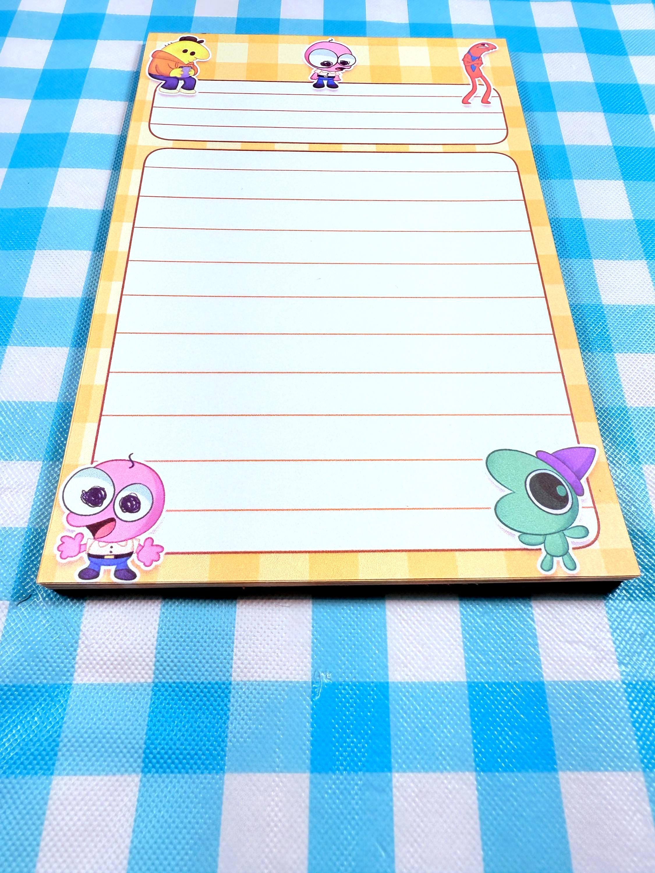 Smiling Friends Notepad: Fun Cartoon Memo Pad for Fans - Etsy