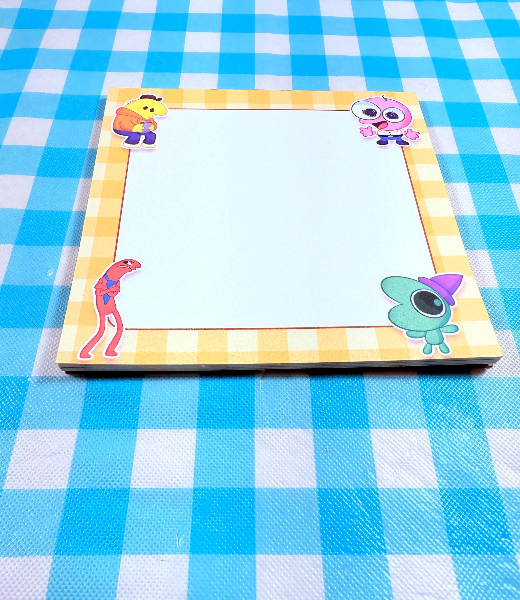 Smiling Friends Notepad: Fun Cartoon Memo Pad for Fans - Etsy