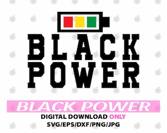 ブラックパワー昇華デザイン SVG/PNG/JPG アフリカ系アメリカ人 ブラックライブズマター