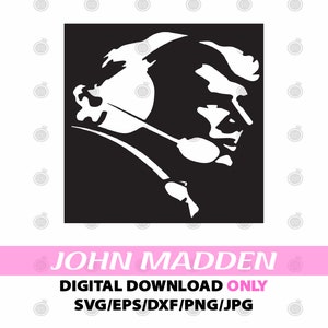 JOHN MADDEN SILHOUETTE svg/png/dxf