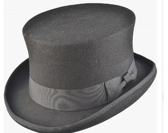 Black Top Hat Top Hat Black Vintage Top Hat Top-Hat Wedding Top Hats Black Hat Steampunk Top Hat Chapeau Haut de Forme Blanc waverleyg