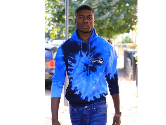 hoodie tie dye blue