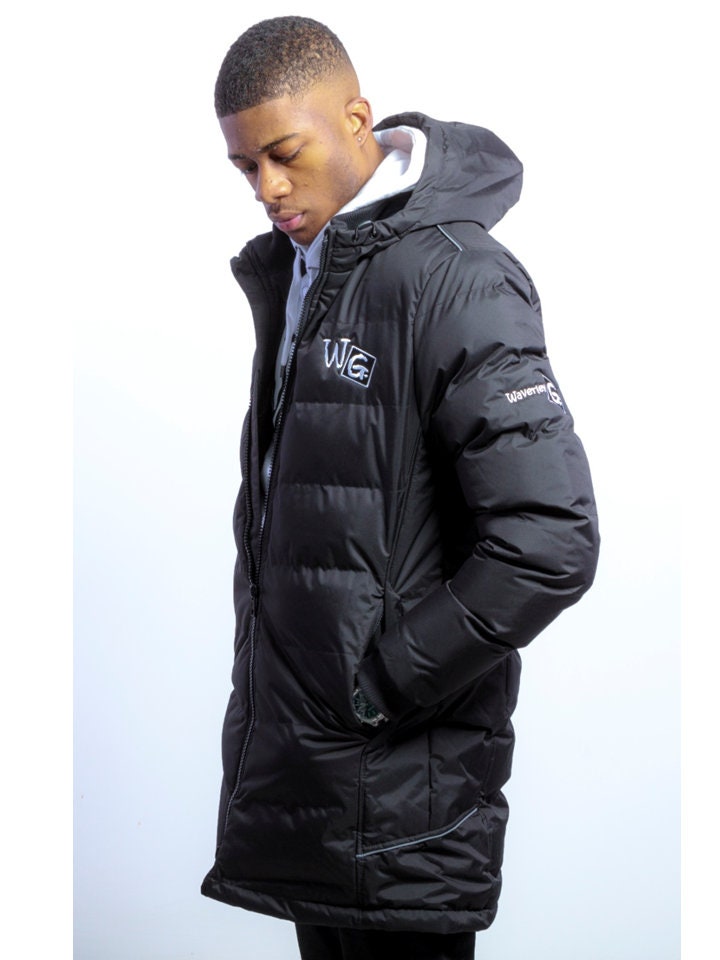 mens black parka