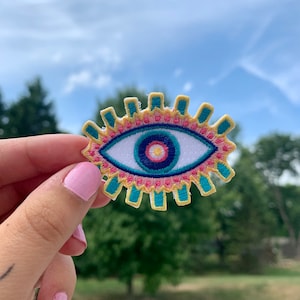 Boho Eye Patch, Patches for Hats, Patches Iron On, Patches for Jackets, Patches for Backpacks, Iron On Patch