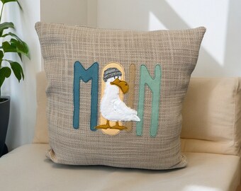 Doodle embroidery file, Moin Seagull embroidery design, north, machine embroidery, PES, DST, JEF etc., sea, maritime, applique in 5 sizes