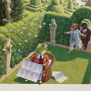Toad In The Tower Of London Mr Wind In The Willows 1988 Vintage Single Page Book Print