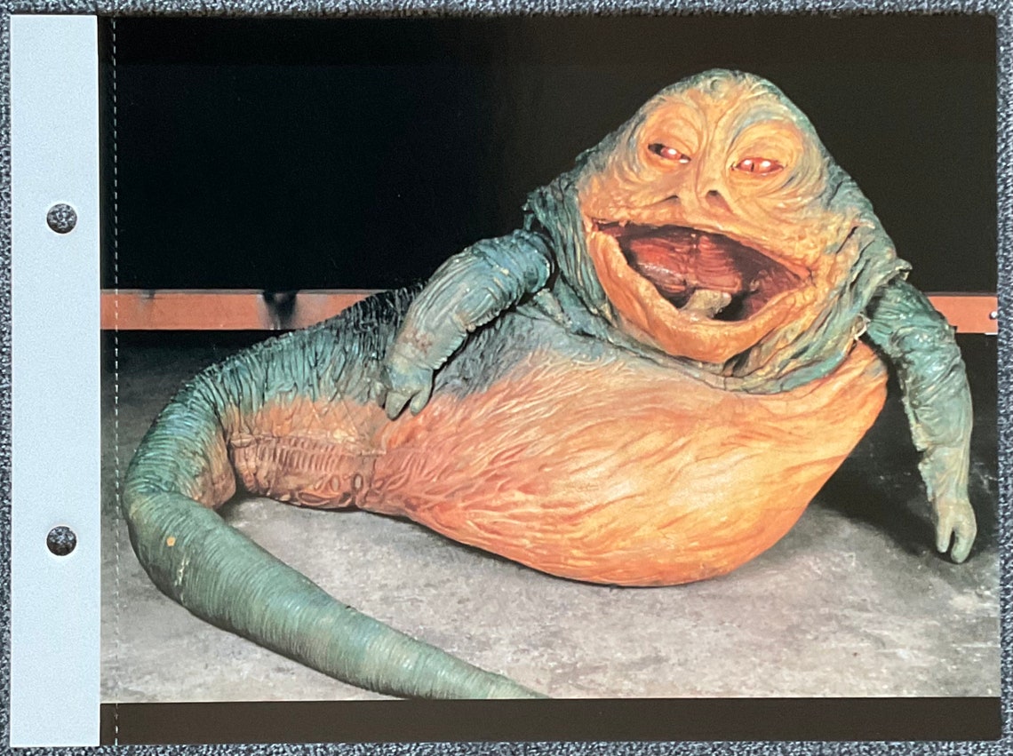 Star Wars Jabba the Hutt Scale Model 1995 Vintage Postcard Etsy