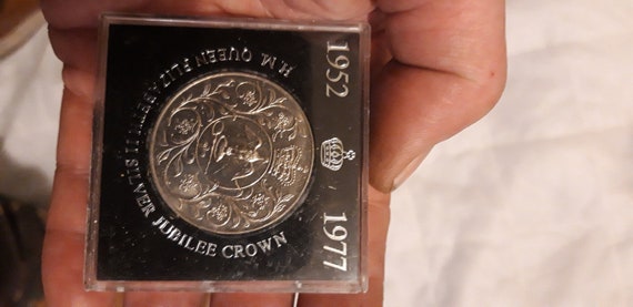 H M Queen Elizabeth 2nd Silver Jubilee Crown 1952to1977 Coin Etsy