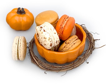 Fall Macaron Gift Set, Pumpkin Spice, Gluten-Free, Kosher