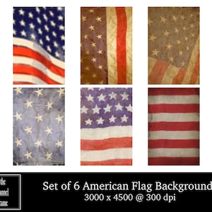 American Flag Design Digital Backdrop - Red, White, & Blue Portrait Background for Photography, Texture, Overlay - Patriotic, Stars Stripes