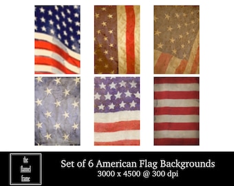 American Flag Design Digital Backdrop - Red, White, & Blue Portrait Background for Photography, Texture, Overlay - Patriotic, Stars Stripes