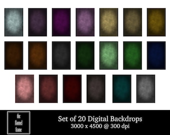 Classic Digital Backdrop Bundle - Portrait Backgrounds for Photography, Texture - Simple Style