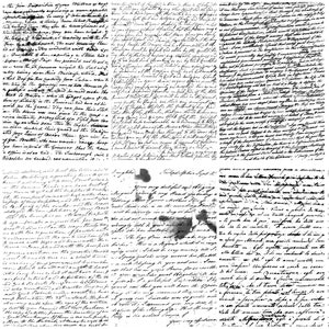 Vintage Handwritten Letter Overlays and Photoshop Brushes - Set of 10 ...