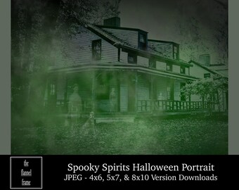 Halloween-spookfoto - foto spookachtige geesten - griezelig - vintage portret - afbeeldingen downloaden - afdrukbaar - enge decoratie