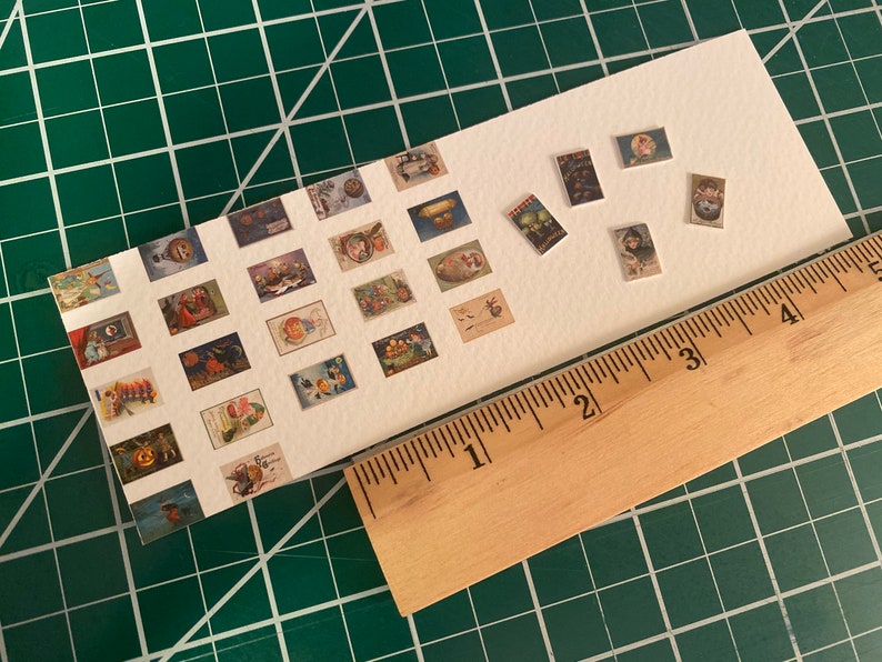 Dollhouse Miniature Halloween Postcards 27 Vintage Victorian - Etsy