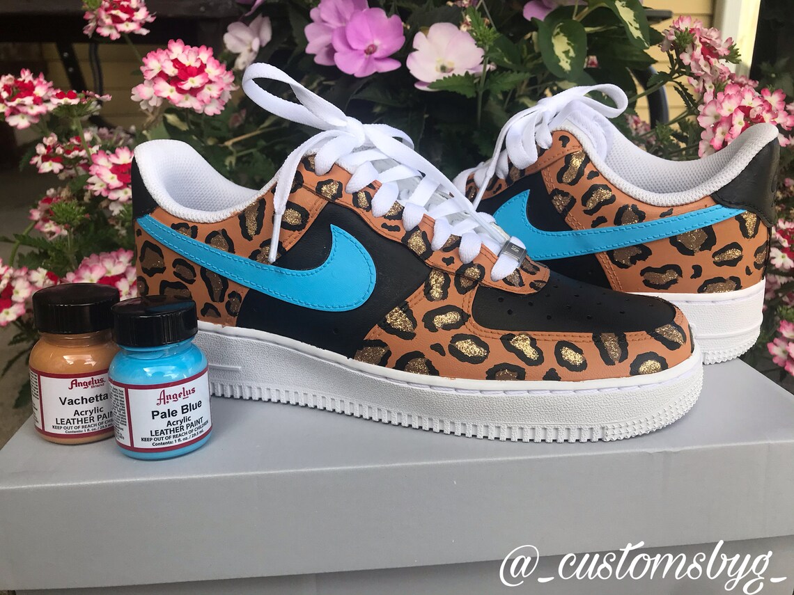 leopard air force 1 high top