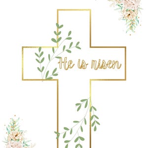 He Is Risen Easter Digital Print