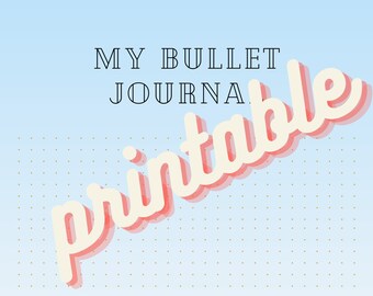 Minimal Bullet Journal Printable Journal Notes Bullet Note Pages