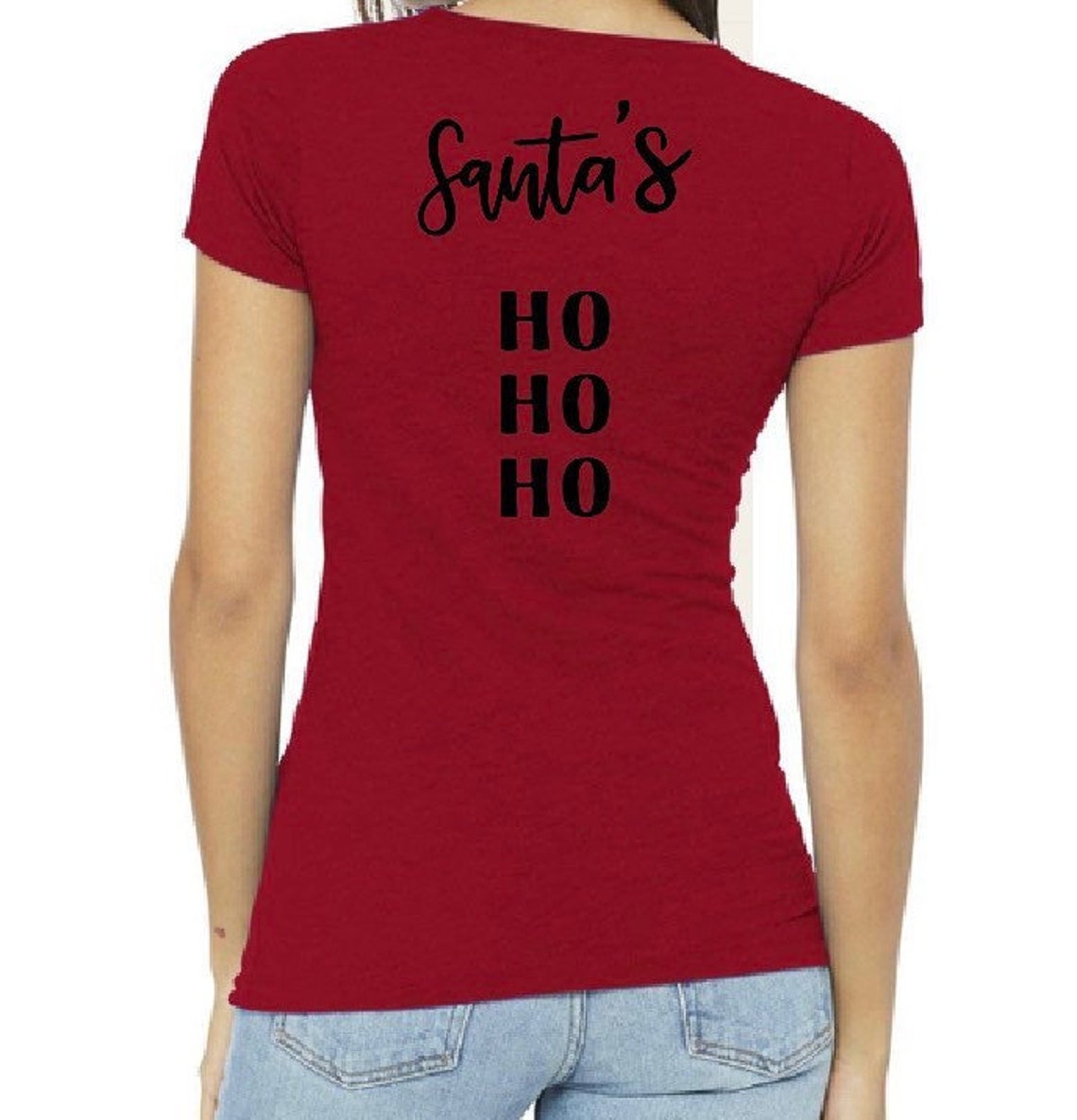 Santas Ho Ho Ho Santa Camisa Christmas Camisas Ho Ho Shirt Etsy España