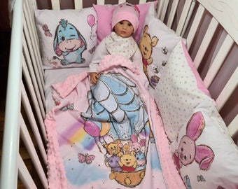 winnie the pooh crib bumper set