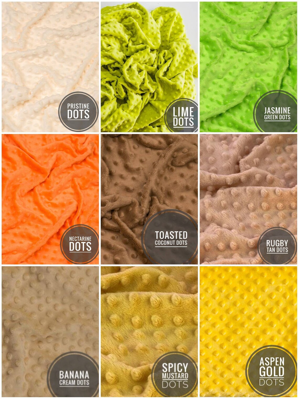 Minky dots Minky by the yard Fabric minky material Minky baby Etsy