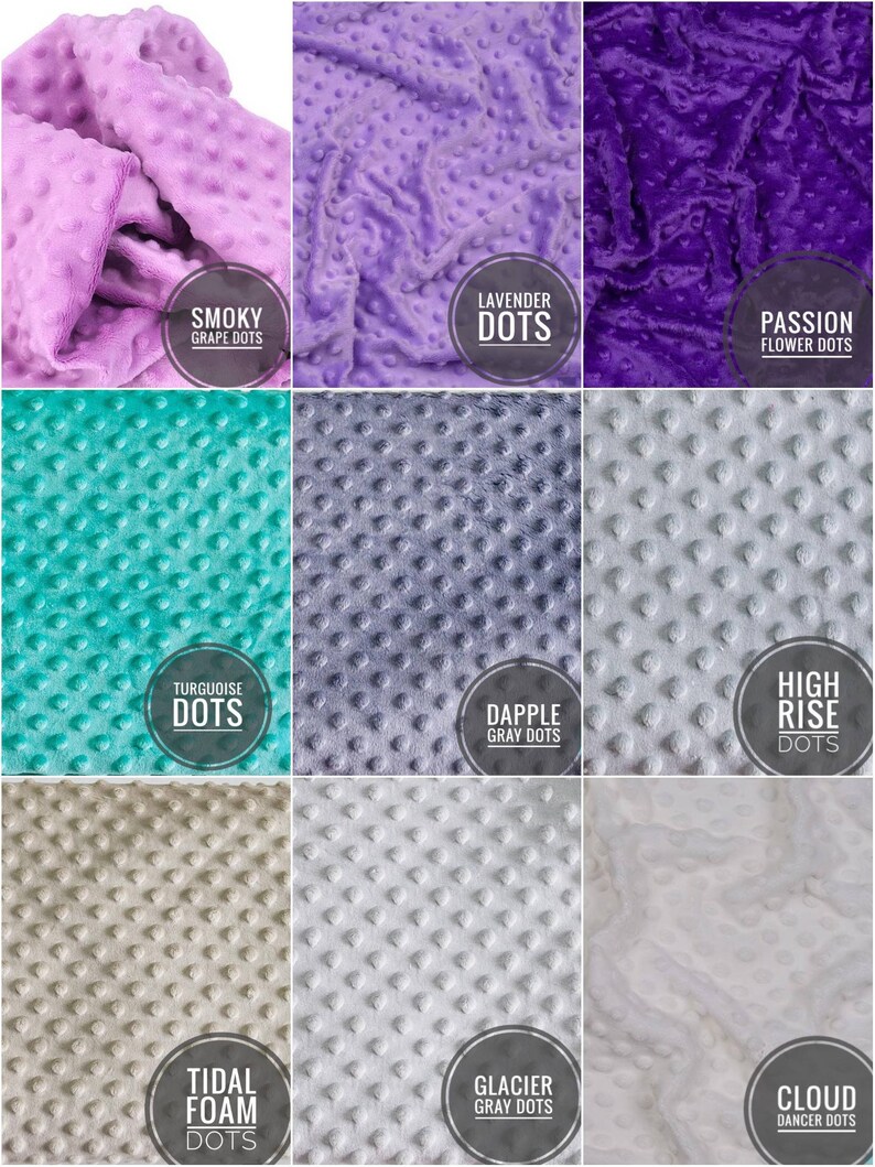 Minky dots Minky by the yard Fabric minky material Minky baby Etsy