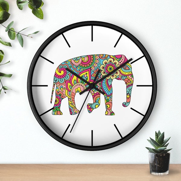 Elephant Clock Etsy