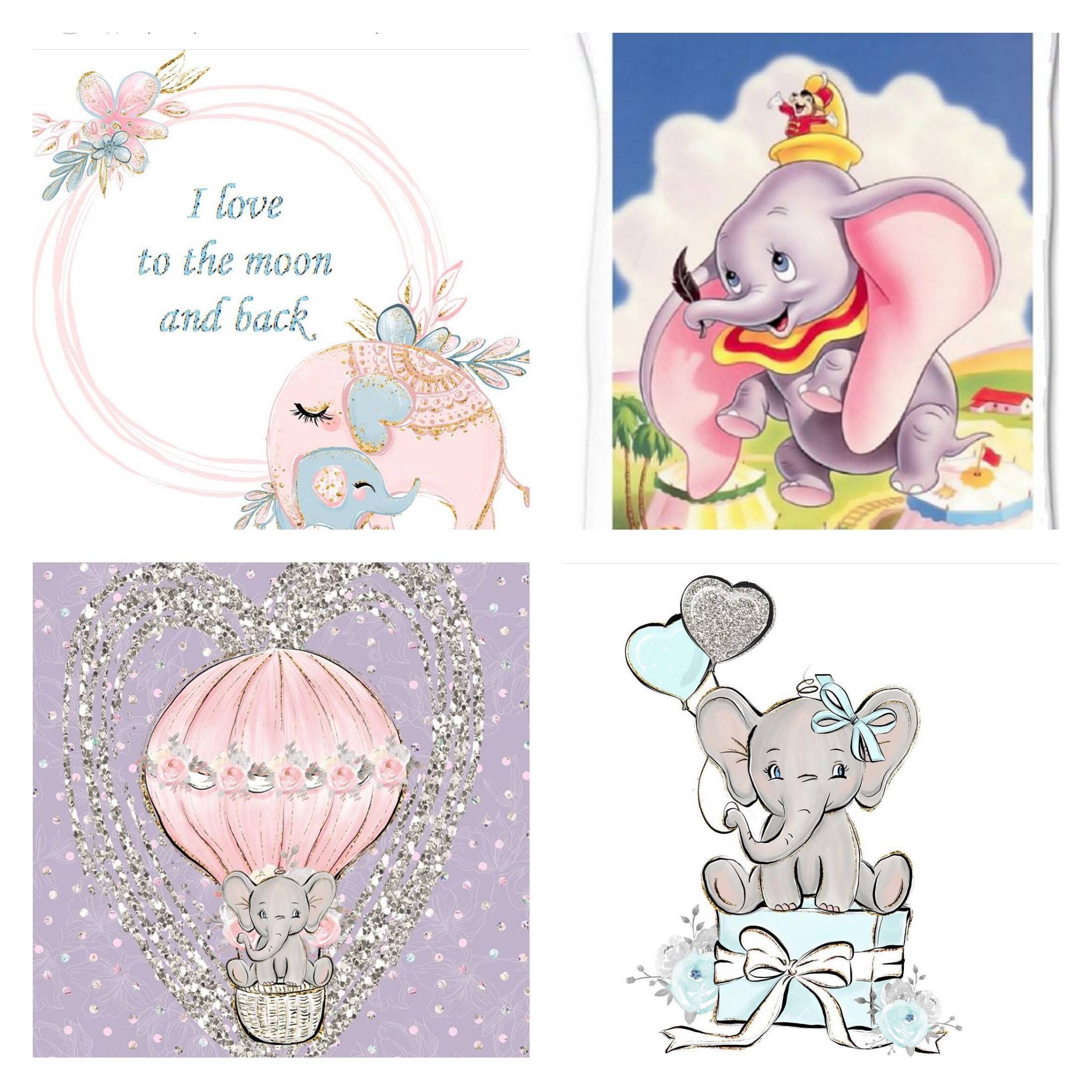 Elephant quilt fabric Elephant panel cotton fabric Baby quilt Etsy