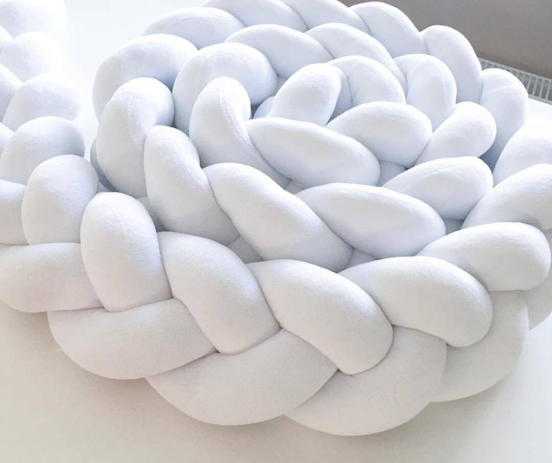 Braided crib bumpers Stokke crib bumper Baby crib bumpers Etsy