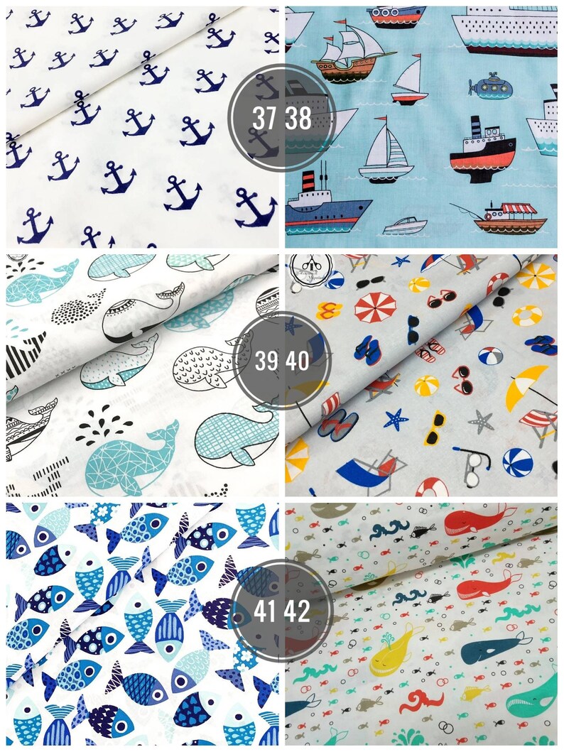 Baby boy quilt fabric Organic cotton fabric by the yard Baby Etsy