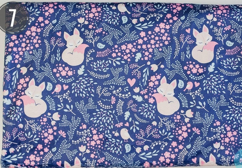 Minky printed fabric Minky by the yard Fabric minky material Etsy