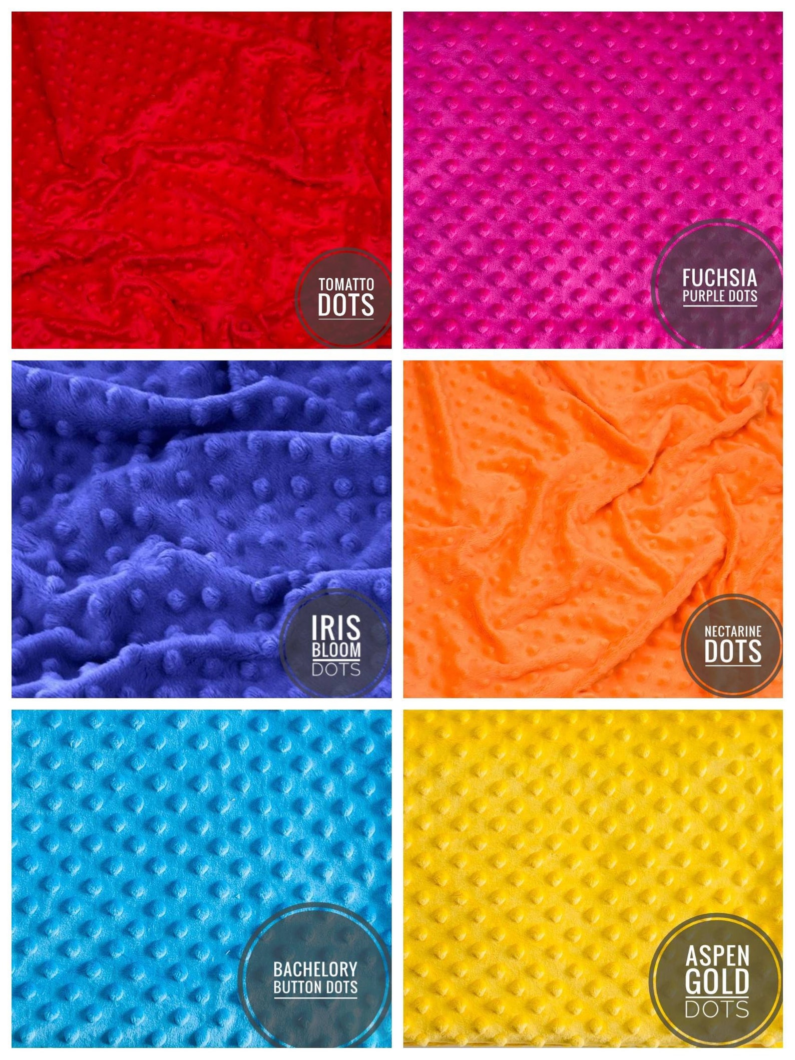 SET minky fabric by the yard and cotton fabric Minky fabric Etsy