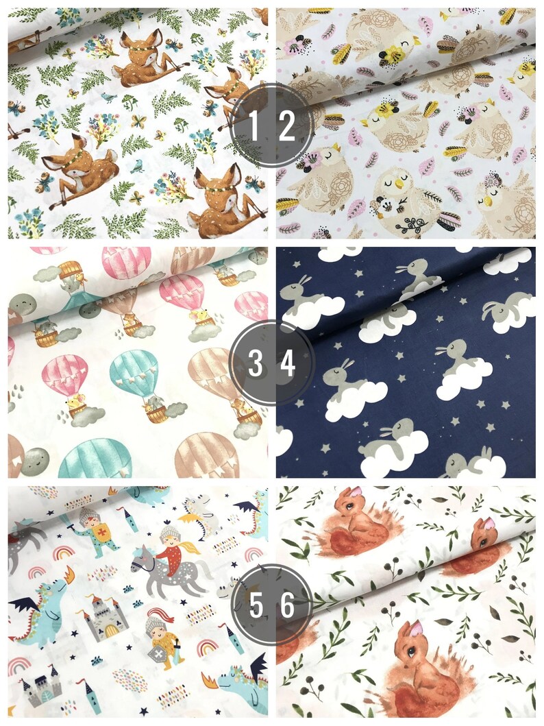 Baby fabric cotton Fabric baby girl Organic cotton fabric by Etsy