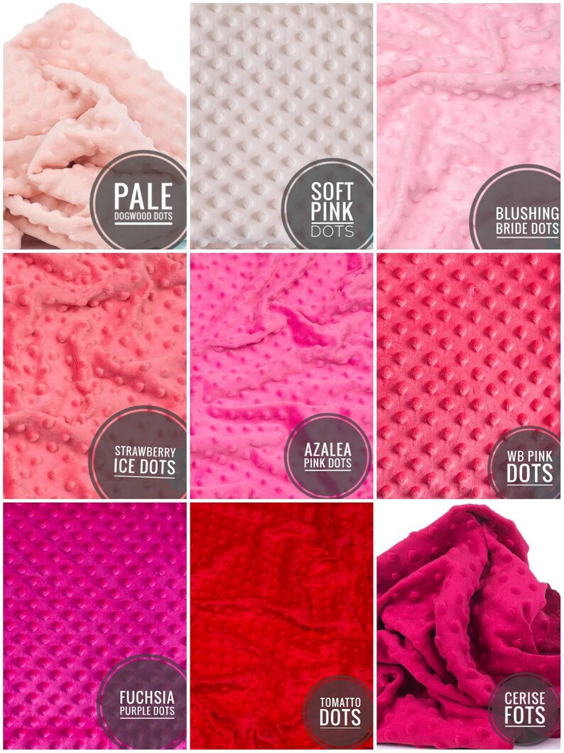 Minky dots Minky by the yard Fabric minky material Minky baby Etsy