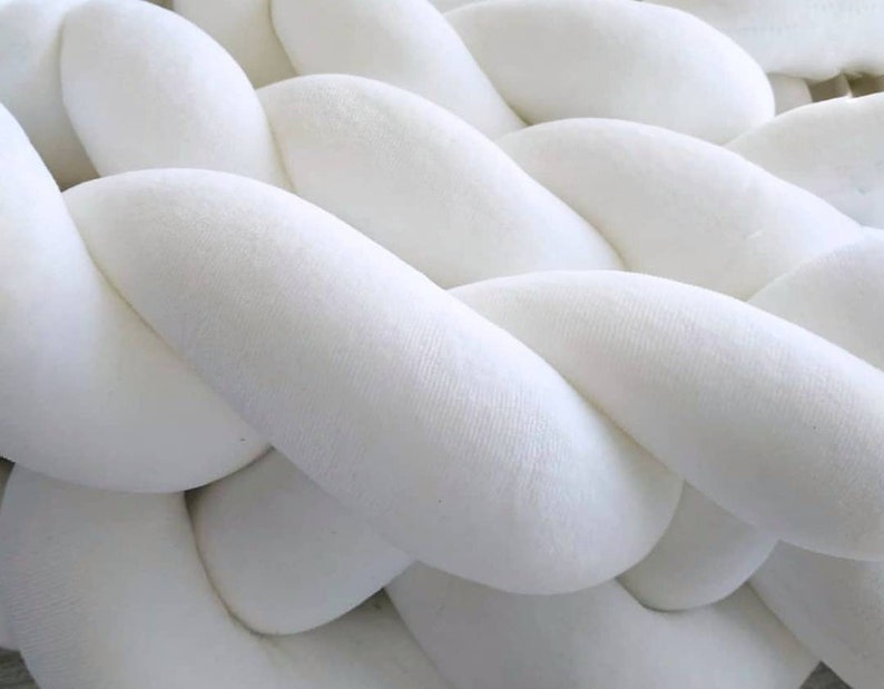 Braided crib bumpers Stokke crib bumper Baby crib bumpers Etsy