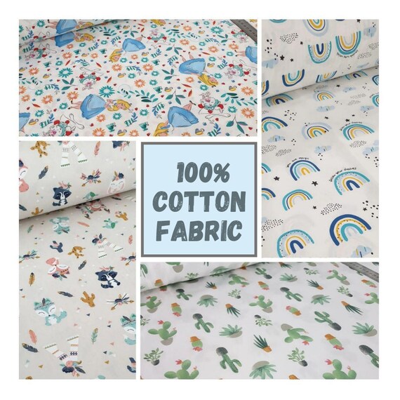 Cotton baby fabric for quilts Baby fabric by the yard for Etsy