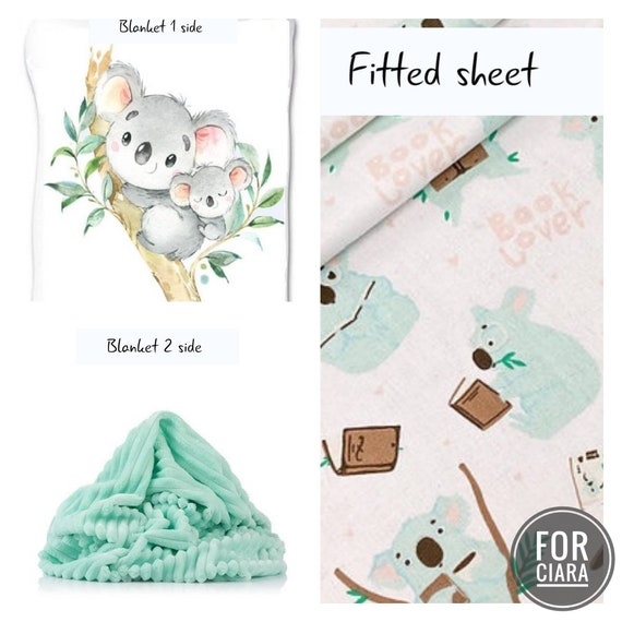 Koala Bear Baby Shower Crib Bedding Set Koales Baby Boy Etsy