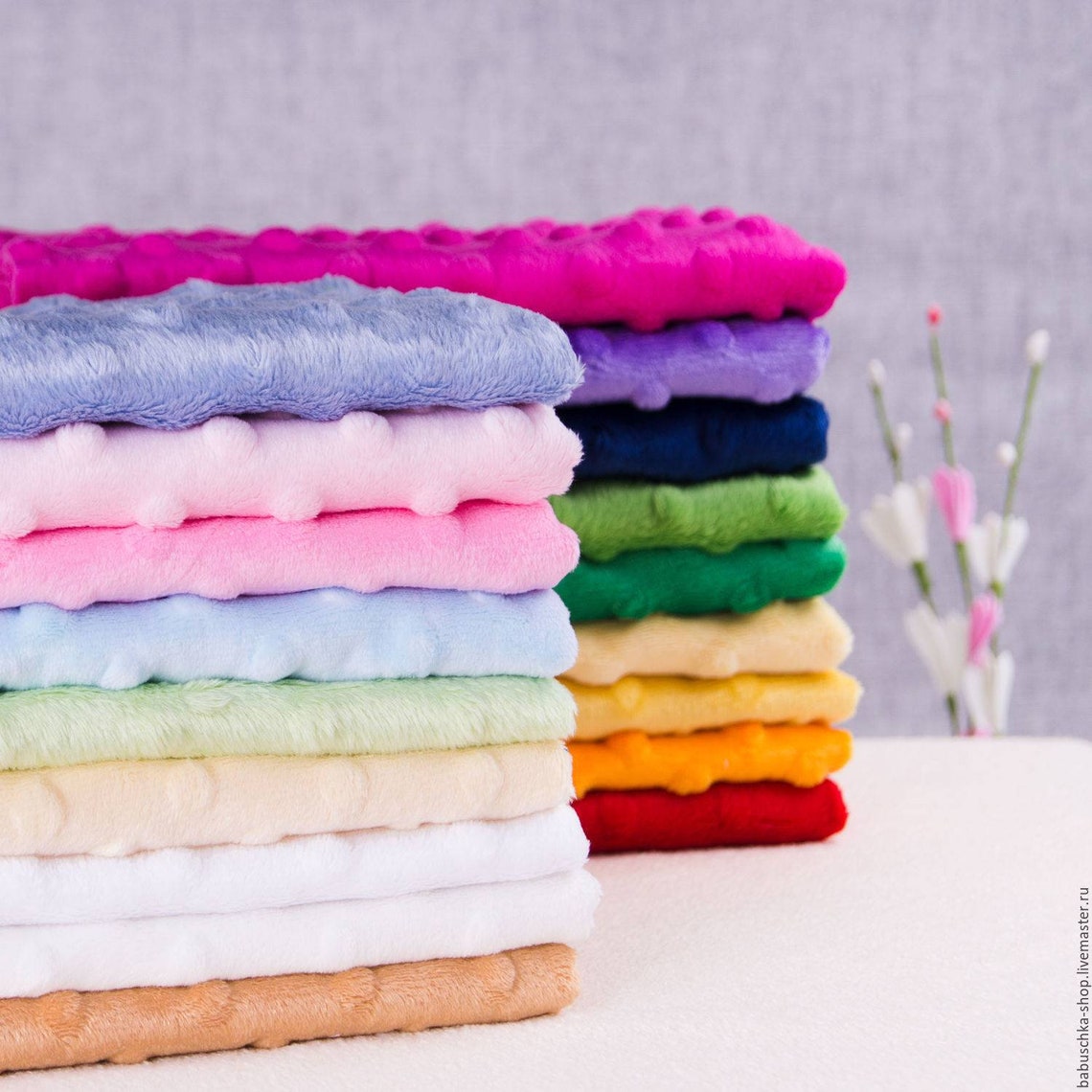 Minky dots Minky by the yard Fabric minky material Minky baby Etsy