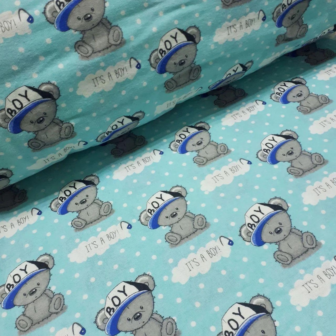 Baby flannel fabric by the yard Gray flannel cotton fabric Etsy