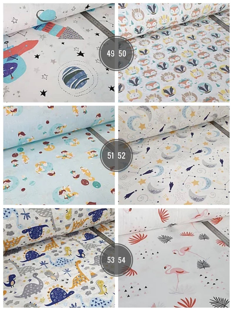 Baby cotton fabric for quilting Organic cotton fabric by the Etsy