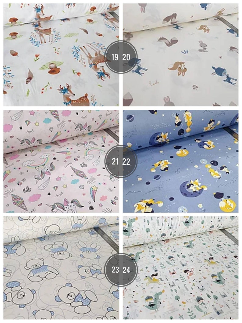 Baby cotton fabric for quilting Organic cotton fabric by the Etsy