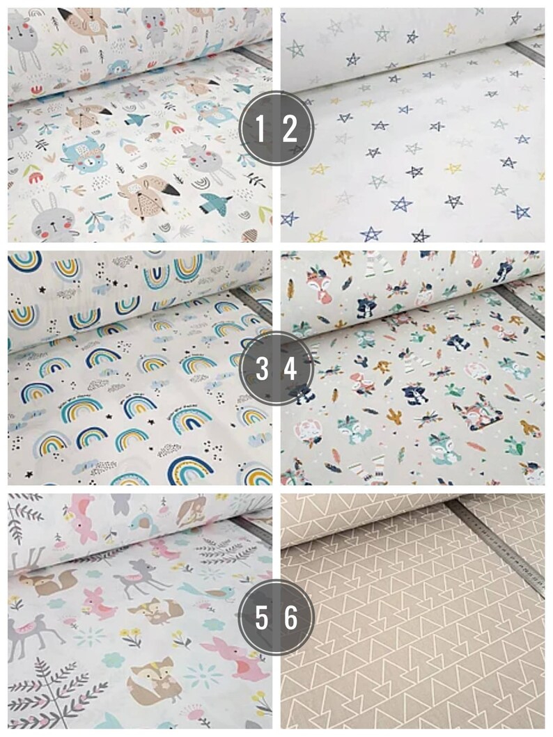 Baby cotton fabric for quilting Organic cotton fabric by the Etsy