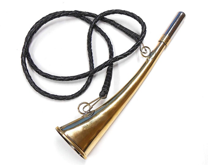 Hunting Horn Bugle Horn Hunting Bugle Blowing Horn With Braided Real