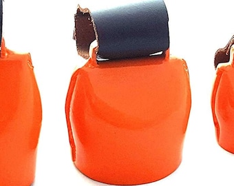 Vintage Swiss Cow Bell with Leather Handle - Rustic Home Decor