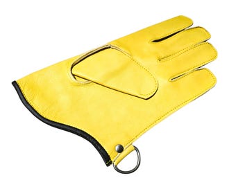 Cowhide Leather Falconry Glove: Bird Handling, Secure Grip